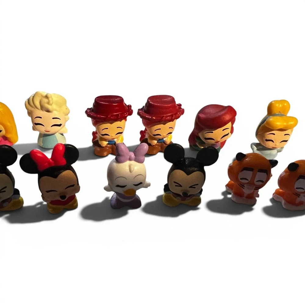 Disney Mini Figures 12pc Set Mickey Minnie Ariel Elsa Jessie Tigger Multi